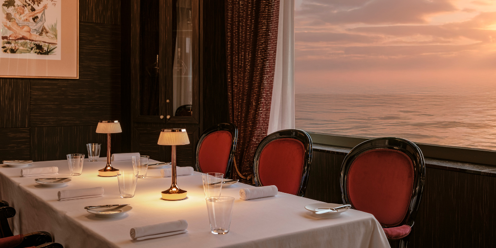 Interior of Le GV restaurant in Malta showcasing upscale dining ambiance, representing the luxury crossover between Maltese cuisine